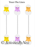 Easter Chick Trace The Line
