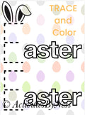 Easter Trace and Color Worksheet | Toddler Tracing Printable | Preschool Fine Motor Activity | Easter Coloring Page | Pre Writing Practice